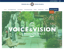 Tablet Screenshot of missionhillstowncouncil.org